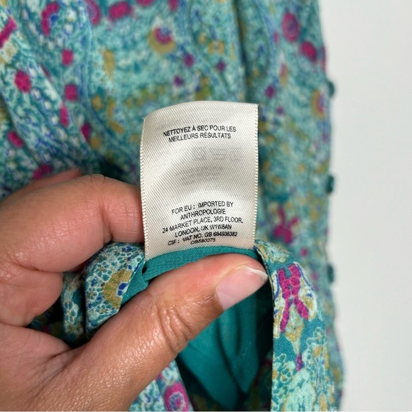 Maeve Green and Blue Patterned Tank Top - Picture 5 of 6